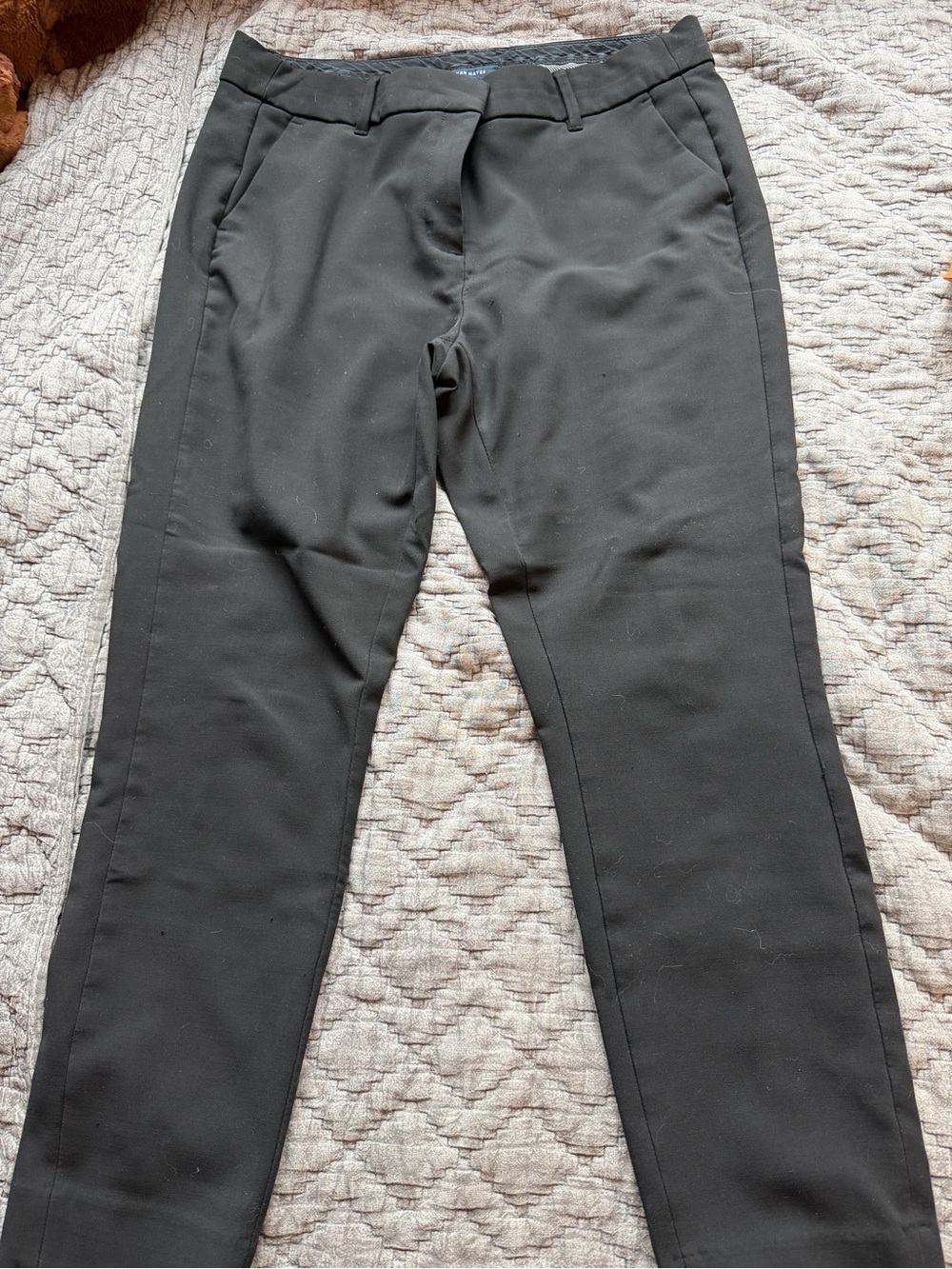 Denver Hayes Black Straight-Leg Women's Dress Pants